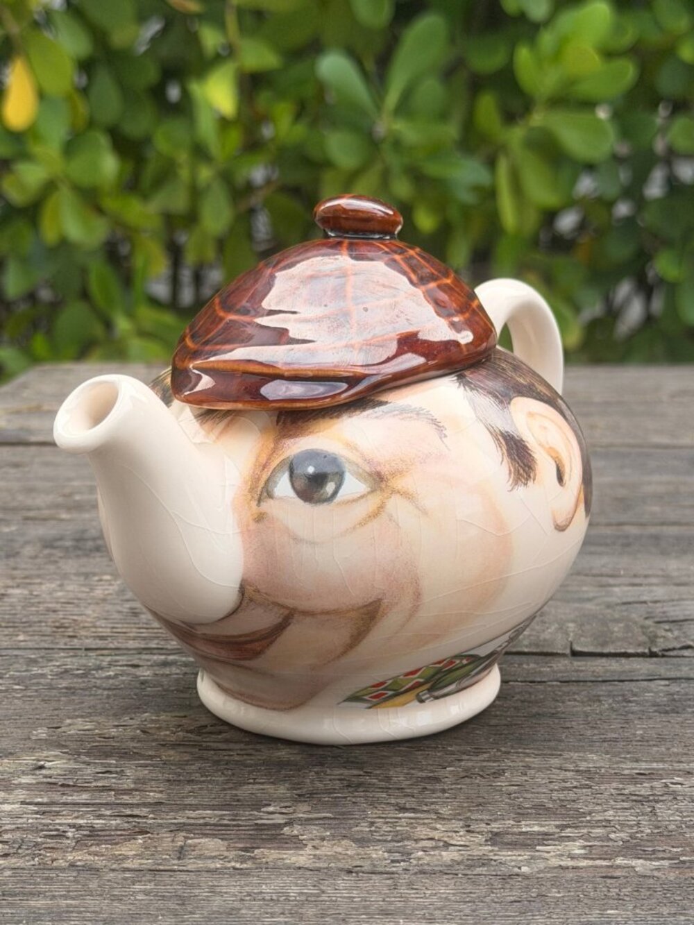 Vintage James Sadler Teapot Bursley Folk THE GOLFER Gary Green England with BOX